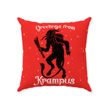 Krampus Throw Pillows