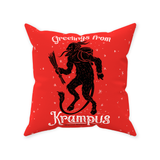 Krampus Throw Pillows